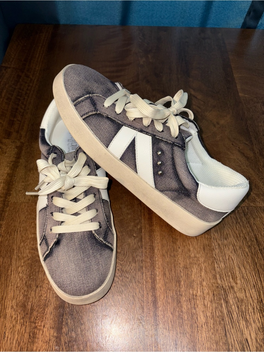 Corkys “Hey Girl” - Dark Wash Denim Sneakers - Size 7 - Like New